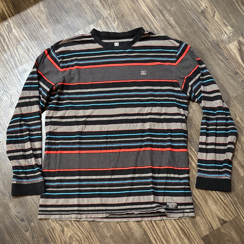 DC Shoes striped longsleeve tee